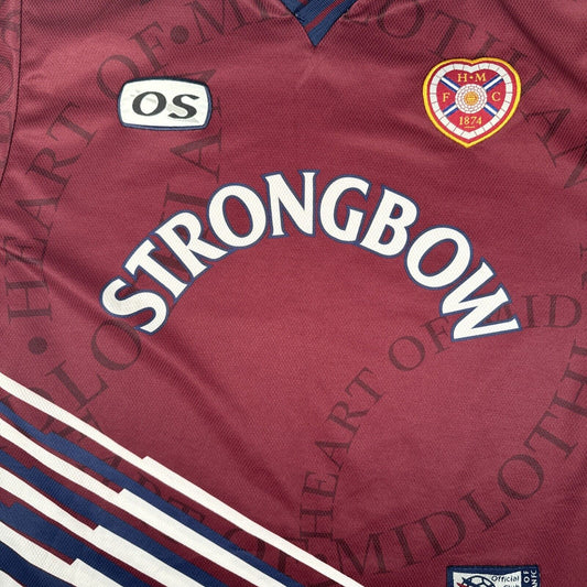 Hearts Heart Of Midlothian 1998/1999 Home Football Shirt Medium