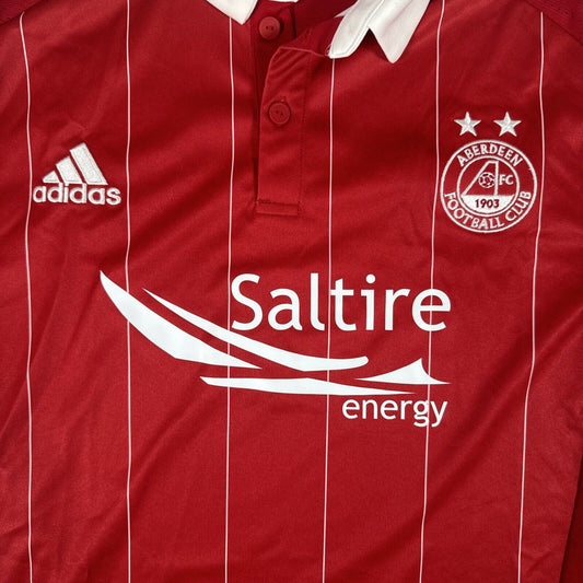 Aberdeen 2016/2017 Home Football Shirt  Men’s Medium - Football Shirt Kingdom