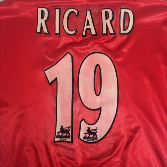 RICARD 19 Middlesbrough 1998/1999 Home Football Shirt  Large
