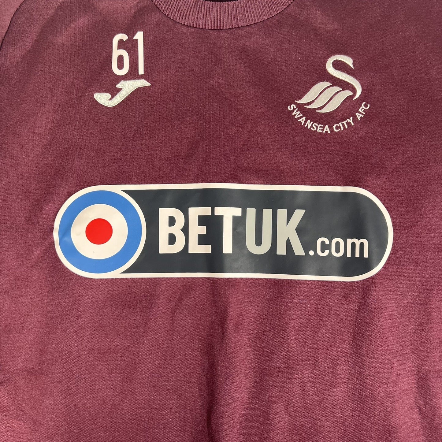 swansea city 2018 2019 football issued worn sweatshirt medium1