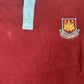 West Ham United Retro Leisure Home Football Shirt  Large