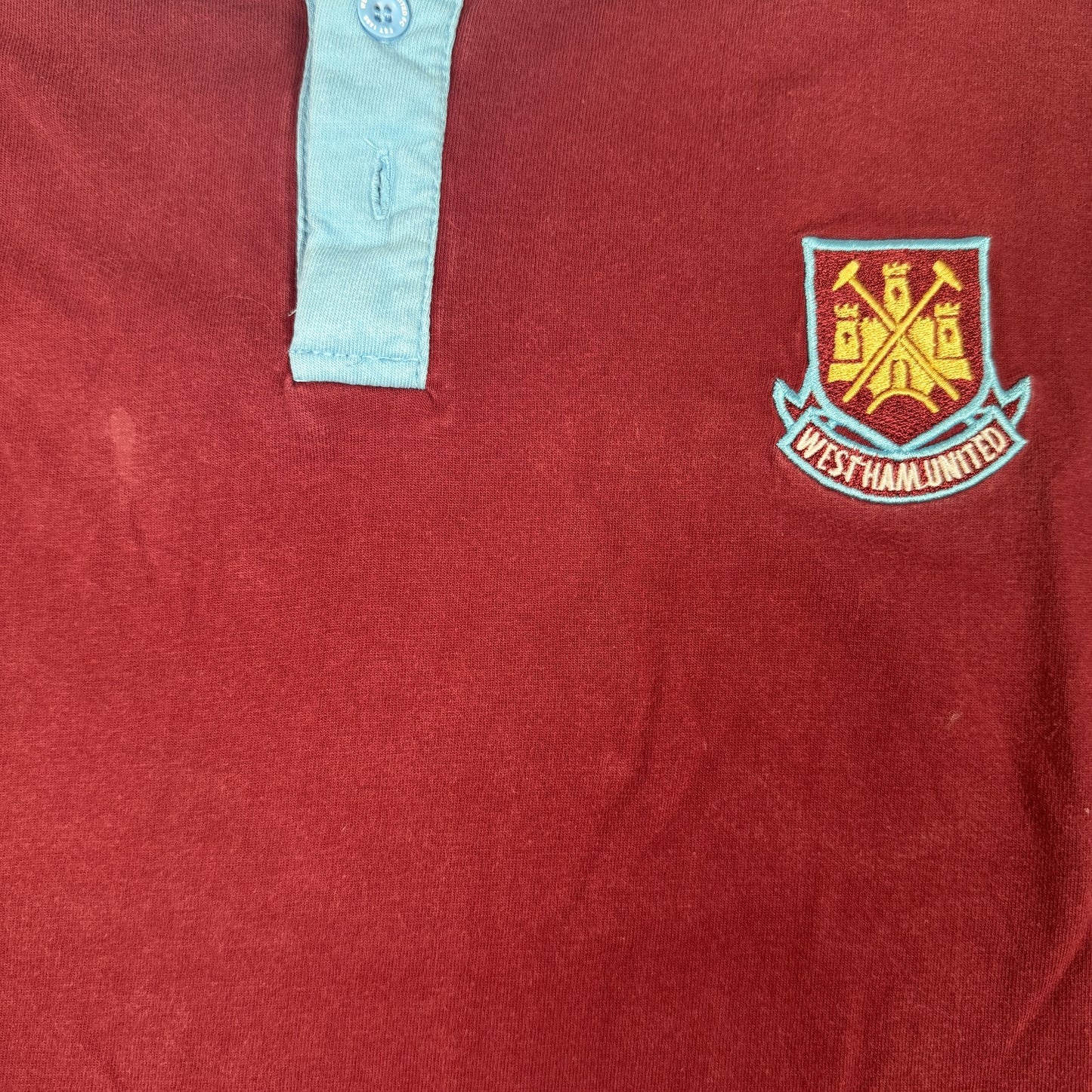 West Ham United Retro Leisure Home Football Shirt  Large