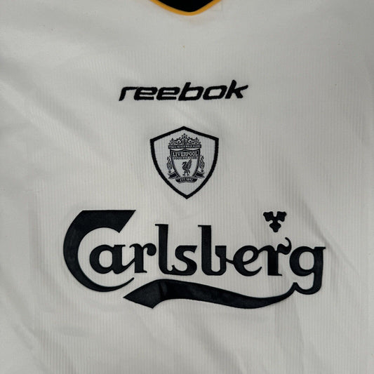 Liverpool 2001/2002/2003 Away Long Sleeve Football Shirt Large - Football Shirt Kingdom