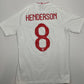 HENDERSON 8 England 2018/2019/2020 Home Football Shirt Vaporknit Small - Football Shirt Kingdom