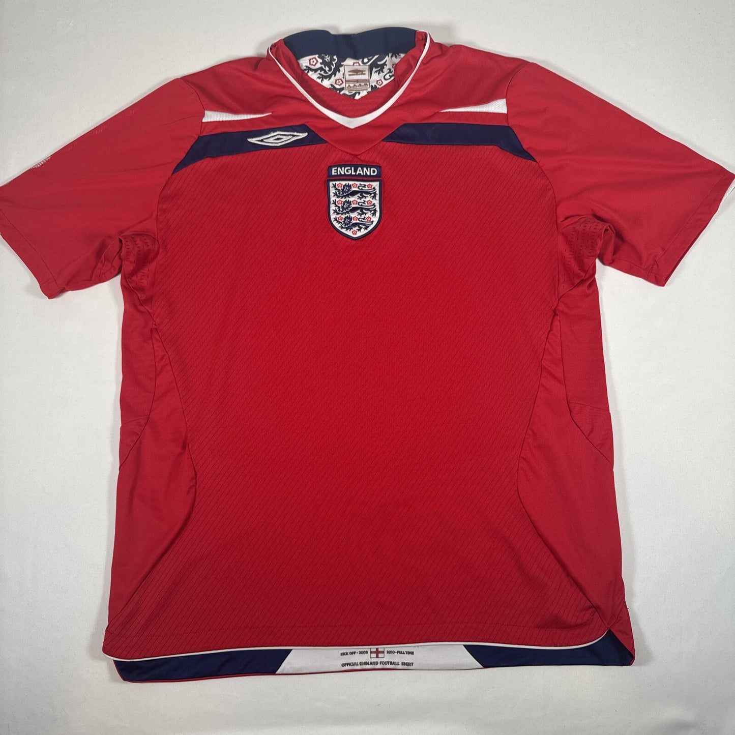 england 2008 2009 2010 away football shirt xl2