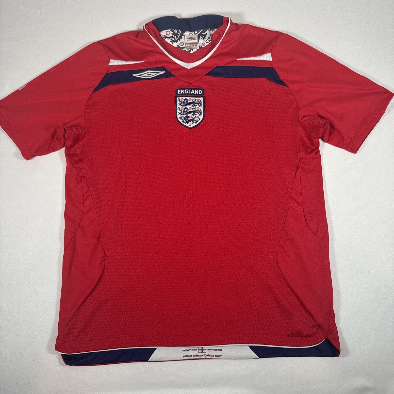 england 2008 2009 2010 away football shirt xl2