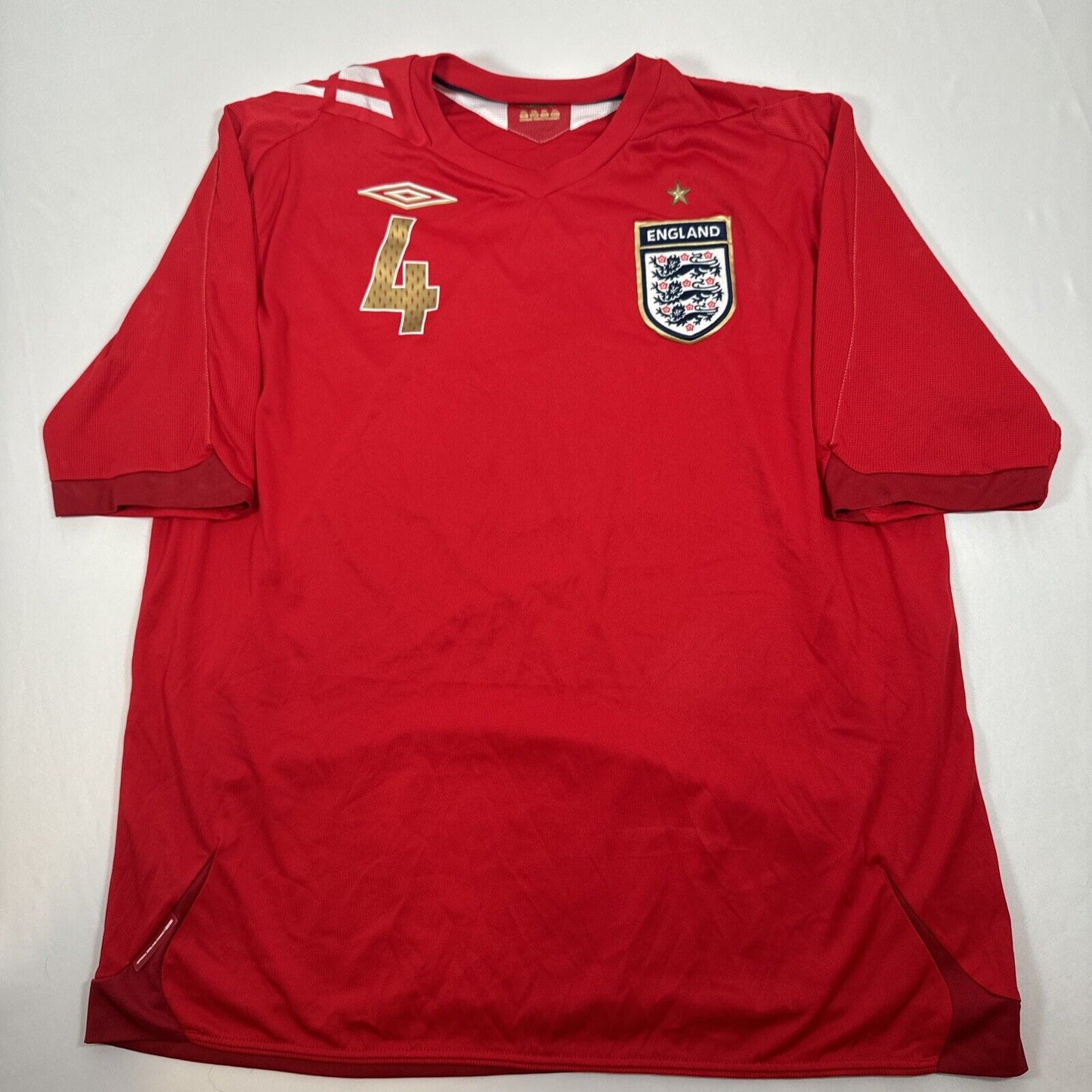 GERRARD 4 England 2006/2007/2008 Away Football Shirt Men’s XXL 2XL