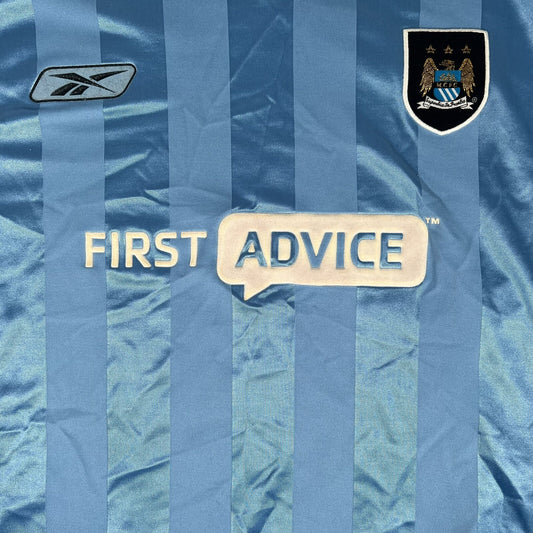 Manchester City 2003/2004 Home Football Shirt Long Sleeve  XL - Football Shirt Kingdom