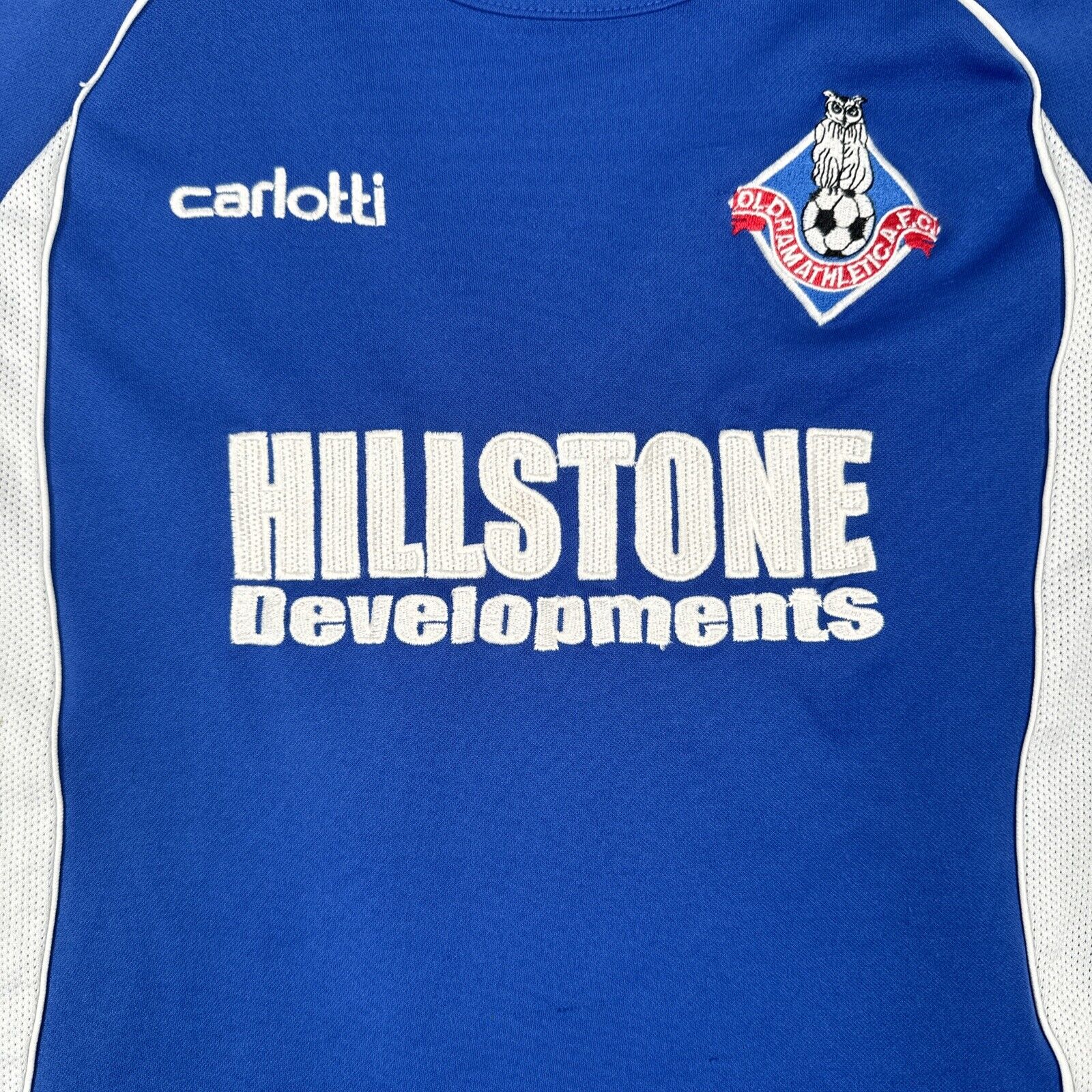 Oldham Athletic 2007/2008 Home Football Shirt Junior Large - Football Shirt Kingdom