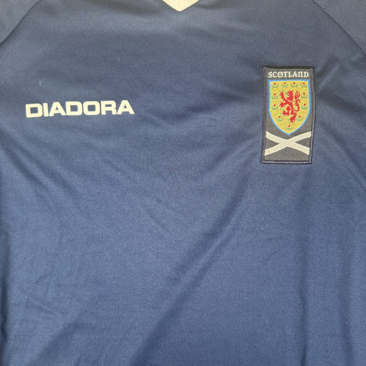 Scotland 2008/2009/2010 Home Long Sleeve Football Shirt  Large