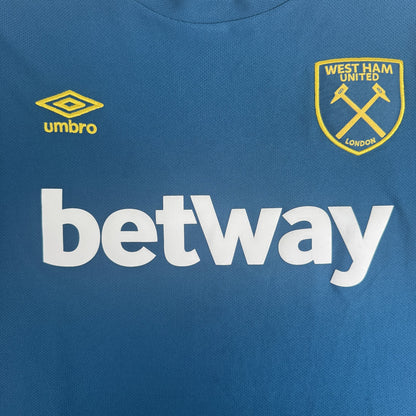 West Ham United 2018/2019 Away Football Shirt 3XL XXXL — front close-up