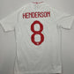 HENDERSON 8 England 2018/2019/2020 Home Football Shirt Vaporknit Small