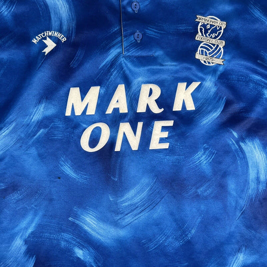 Birmingham City 1990/1991 Home Football Shirt  Medium - Football Shirt Kingdom