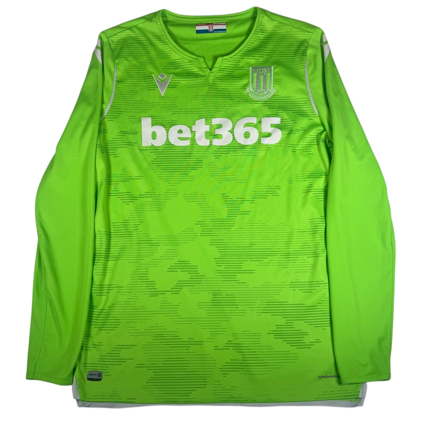 Stoke City 2019/2020 Long Sleeve Goalkeeper Football Shirt Large