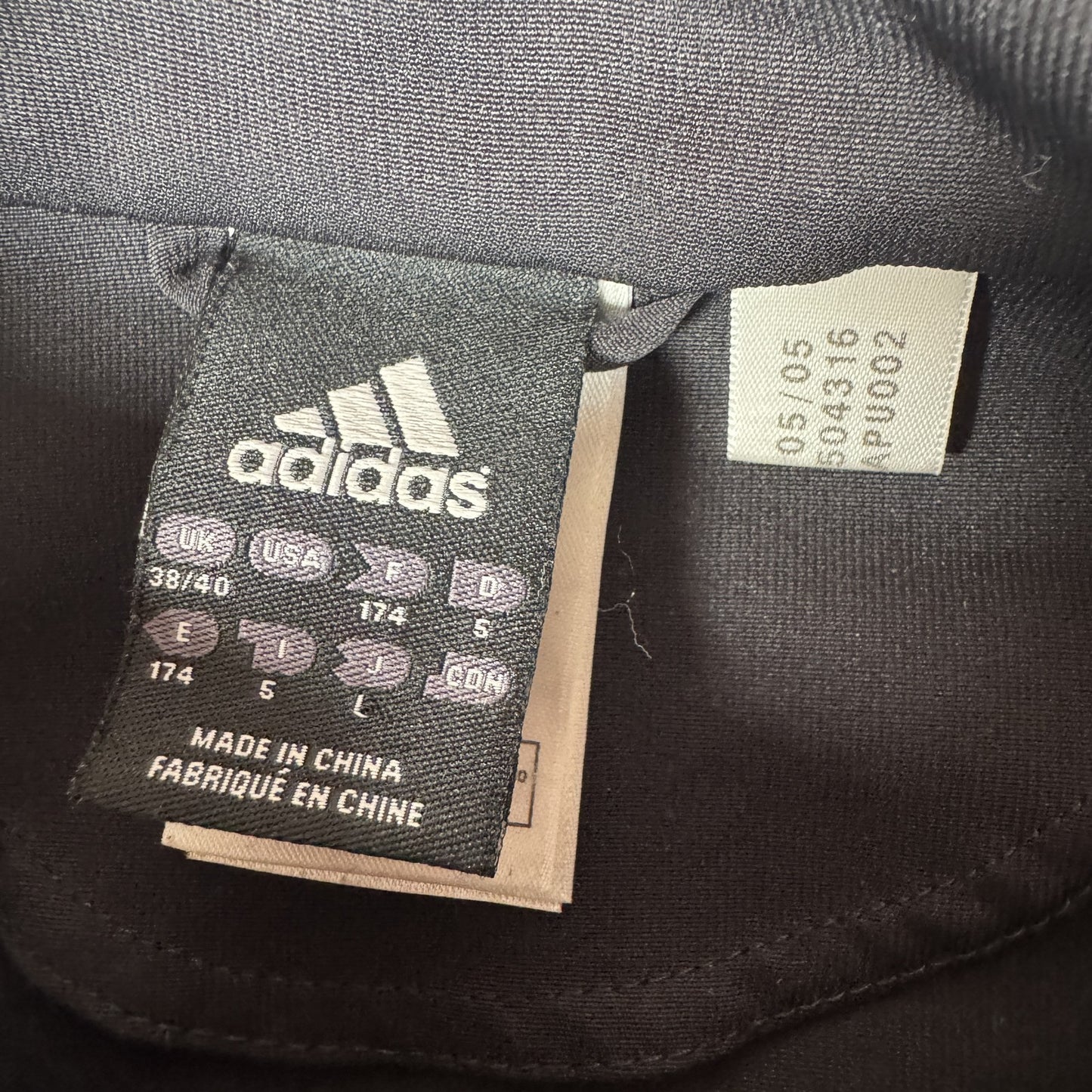 AC Milan 2004/2005 Adidas Long Sleeve 1/4 Zip Training Top Medium