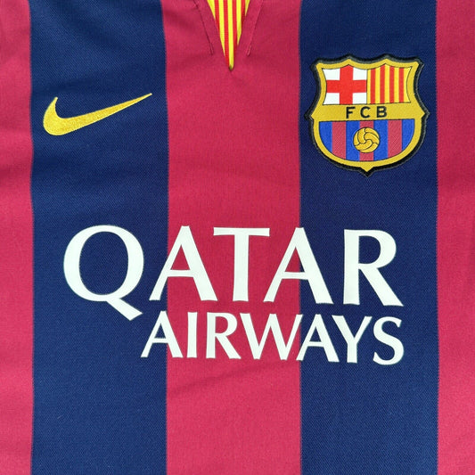Barcelona 2014/2015 Home Football Shirt  Men’s XL - Football Shirt Kingdom