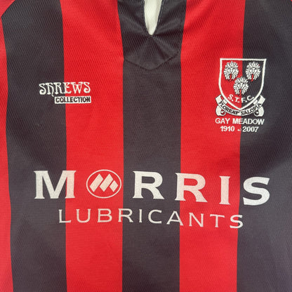 Shrewsbury Town 2006/2007 Away Football Shirt Large — front close-up