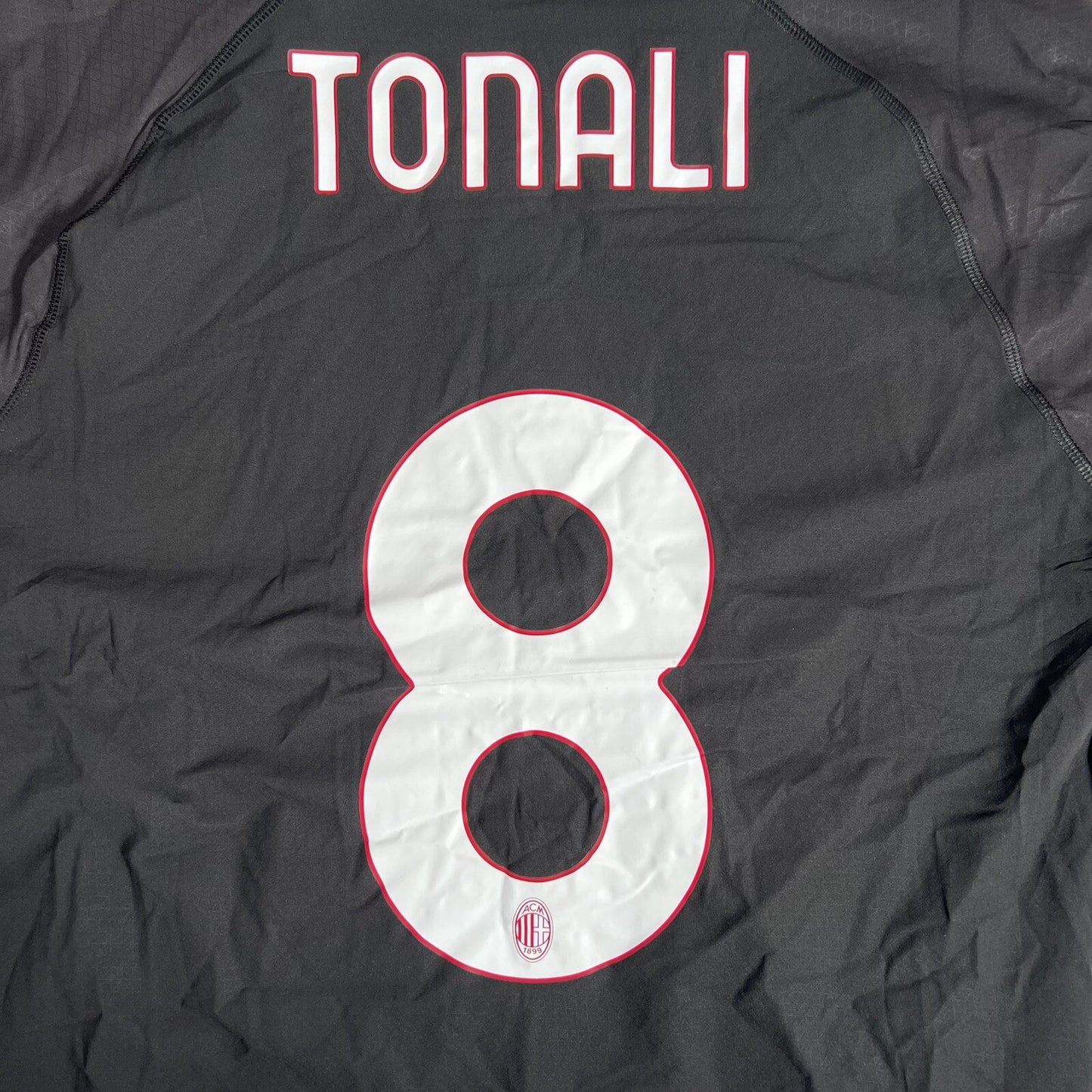 matchworn tonali 8 ac milan 2022 2023 home football shirt boxed 21