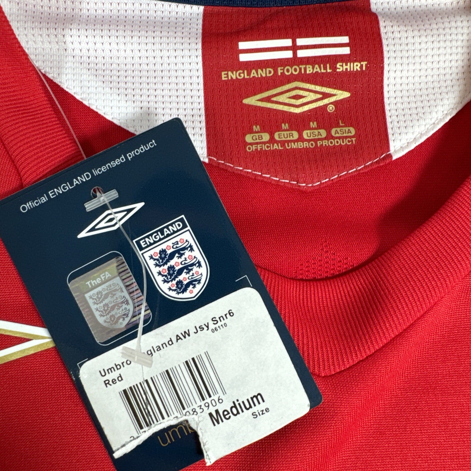 england 2006 2007 2008 away football shirt bnwt medium4
