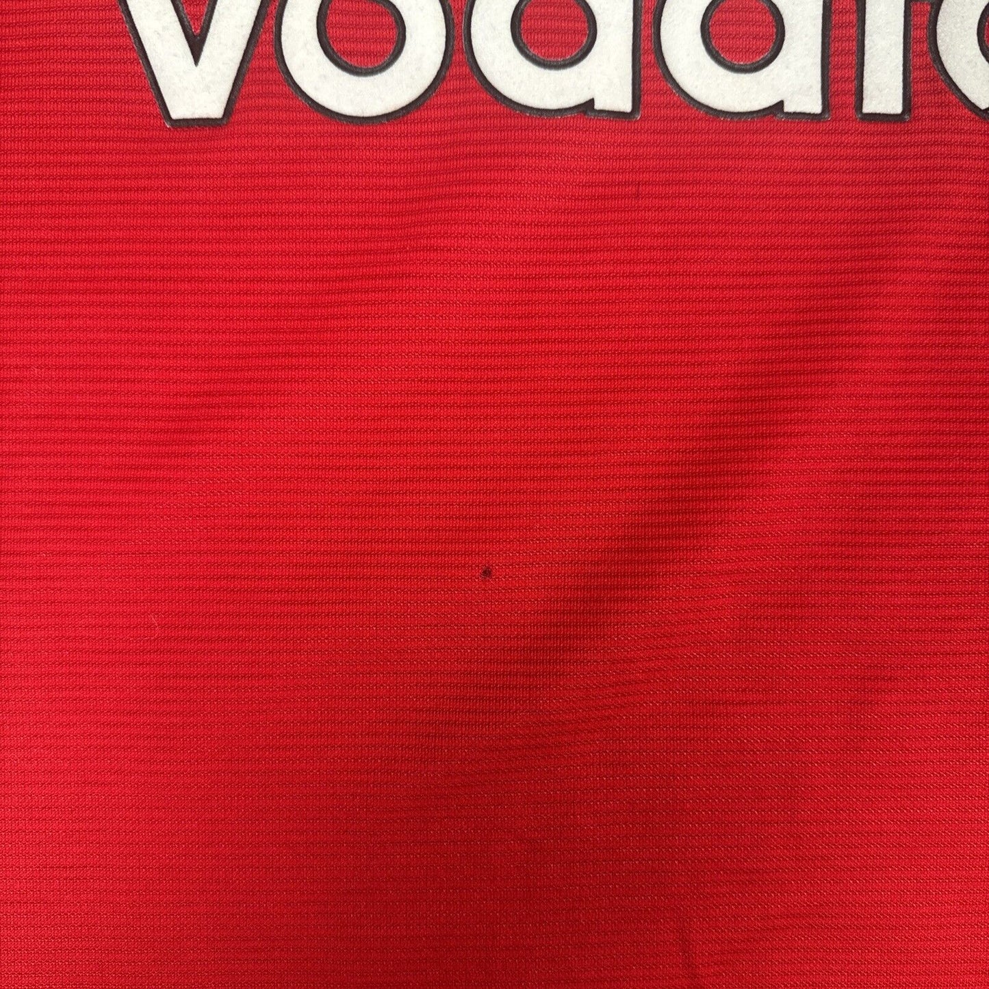 manchester united 2000 2001 2002 home football shirt large 14