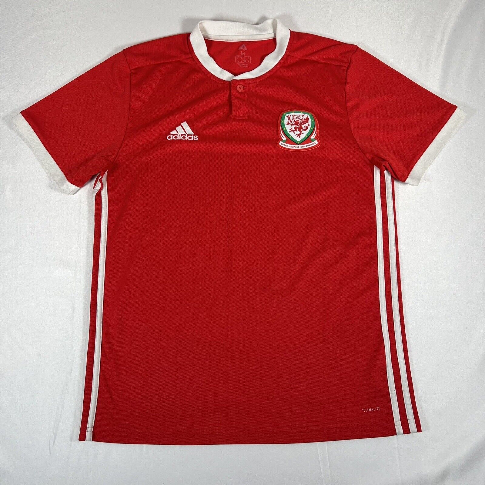 wales 2018 2019 2020 home football shirt men s medium 12