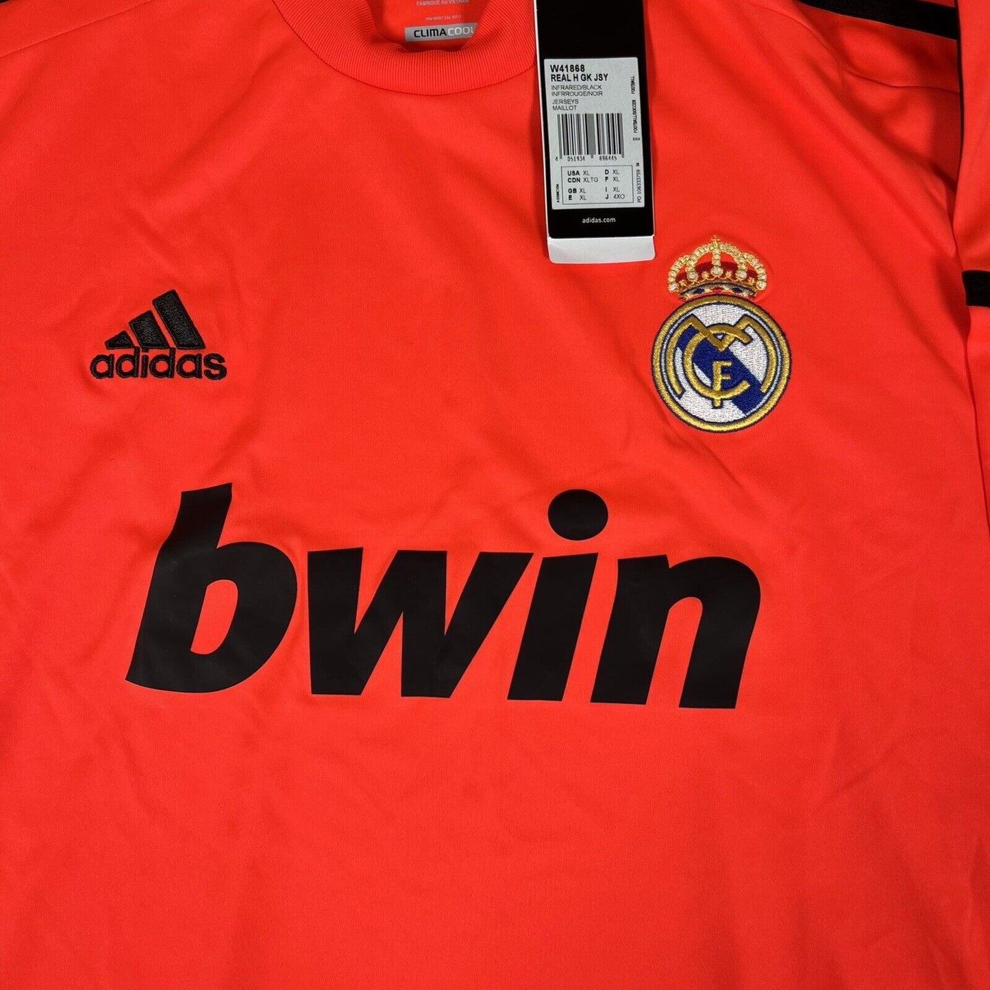 bnwt real madrid 2012 2013 goalkeeper football shirt xl 11
