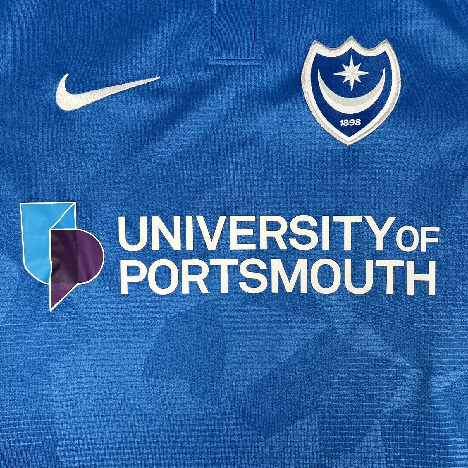 Portsmouth 2018/2019 Home Football Shirt  Men’s Small - Football Shirt Kingdom