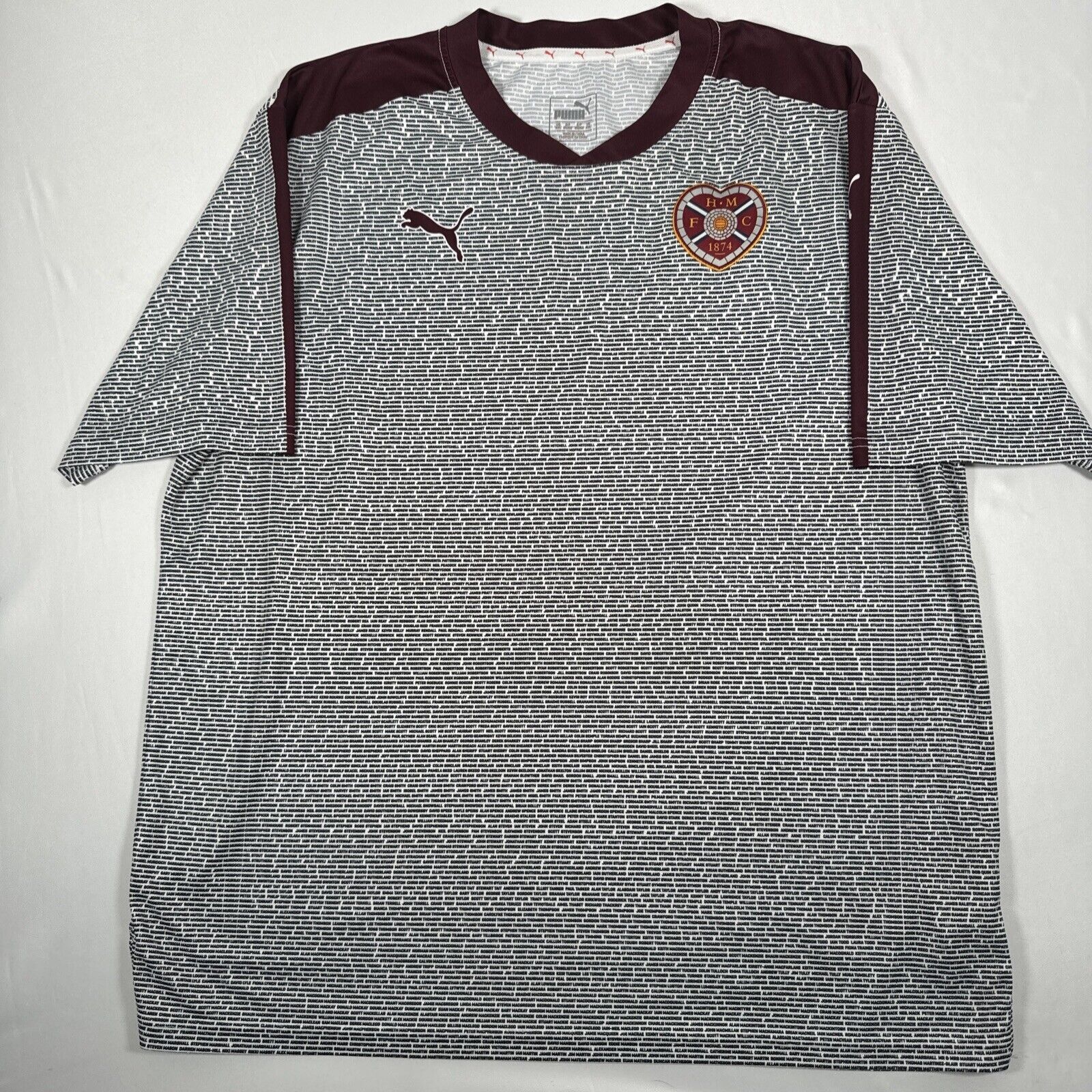 hearts heart of midlothian 2015 2016 foundation tribute football shirt 2xl xxl2