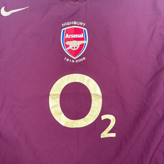 Arsenal 2005/2006 Home Football Shirt  Men’s XL - Football Shirt Kingdom