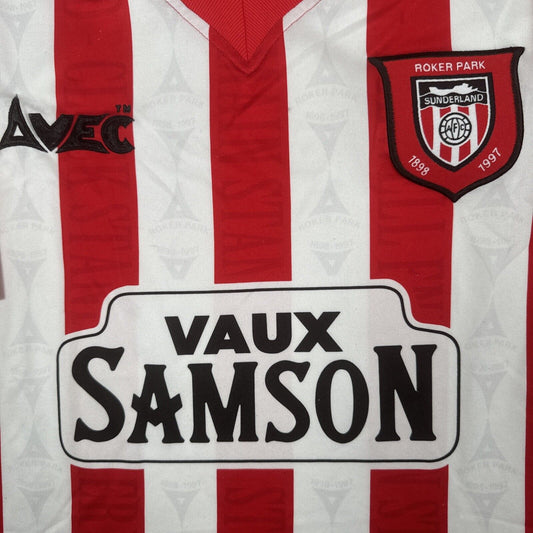 Sunderland 1996/1997 Home Football Shirt Men’s Small - Football Shirt Kingdom