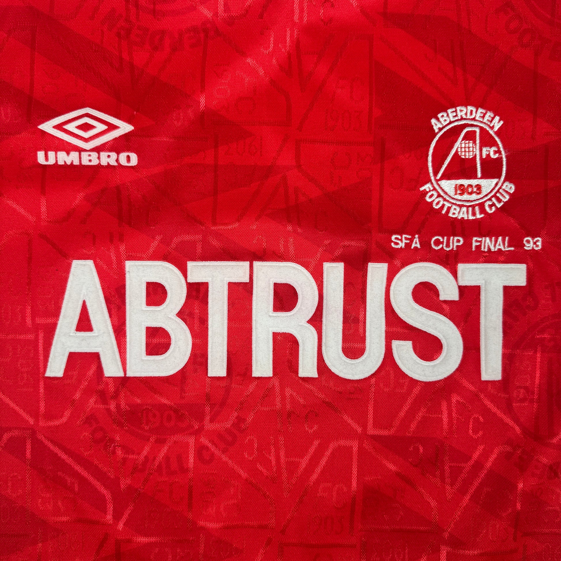 Aberdeen 1992/1993 SFA Cup Final Home Football Shirt Medium – Football Shirt Kingdom
