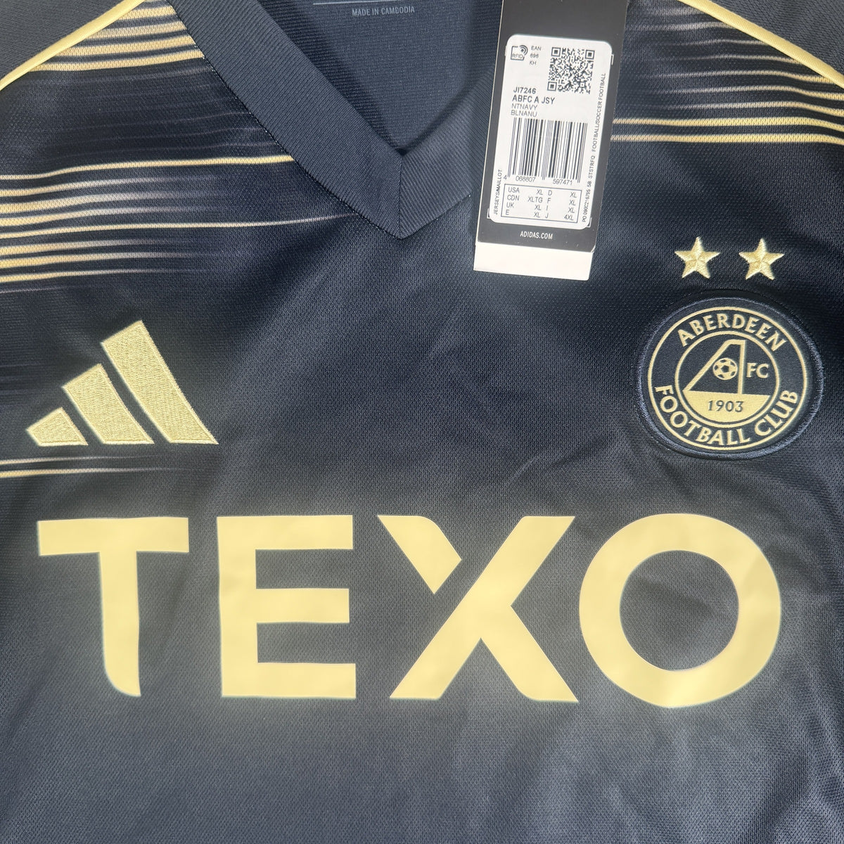 Aberdeen 2025/2026 Away Football Shirt XL BNWT