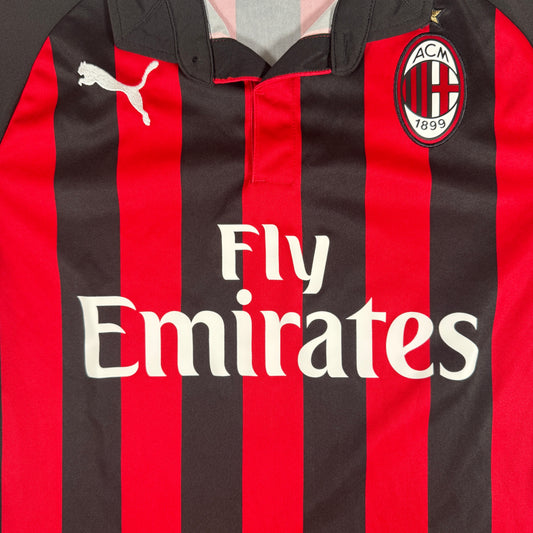 AC Milan 2018/2019 Home Football Shirt Small – Football Shirt Kingdom