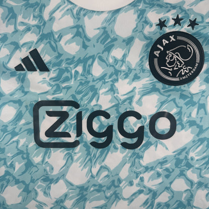 Close-up of Ajax 2023/2024 training football shirt, size XL