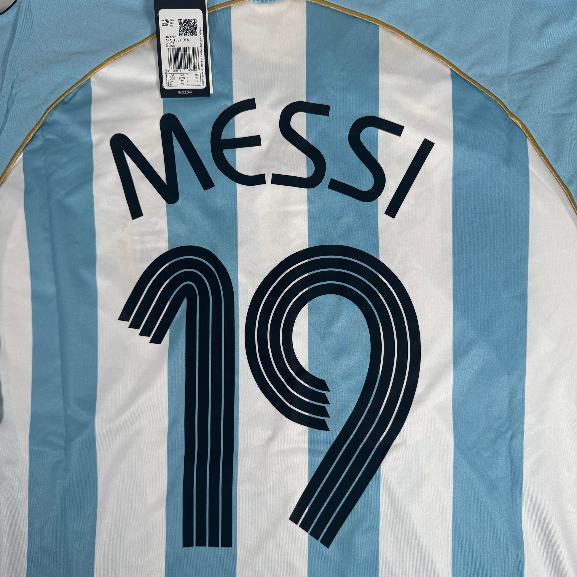 MESSI 19 Argentina 2006/2007/2008 Reissue Home Football Shirt 3XL XXXL BNWT – Football Shirt Kingdom