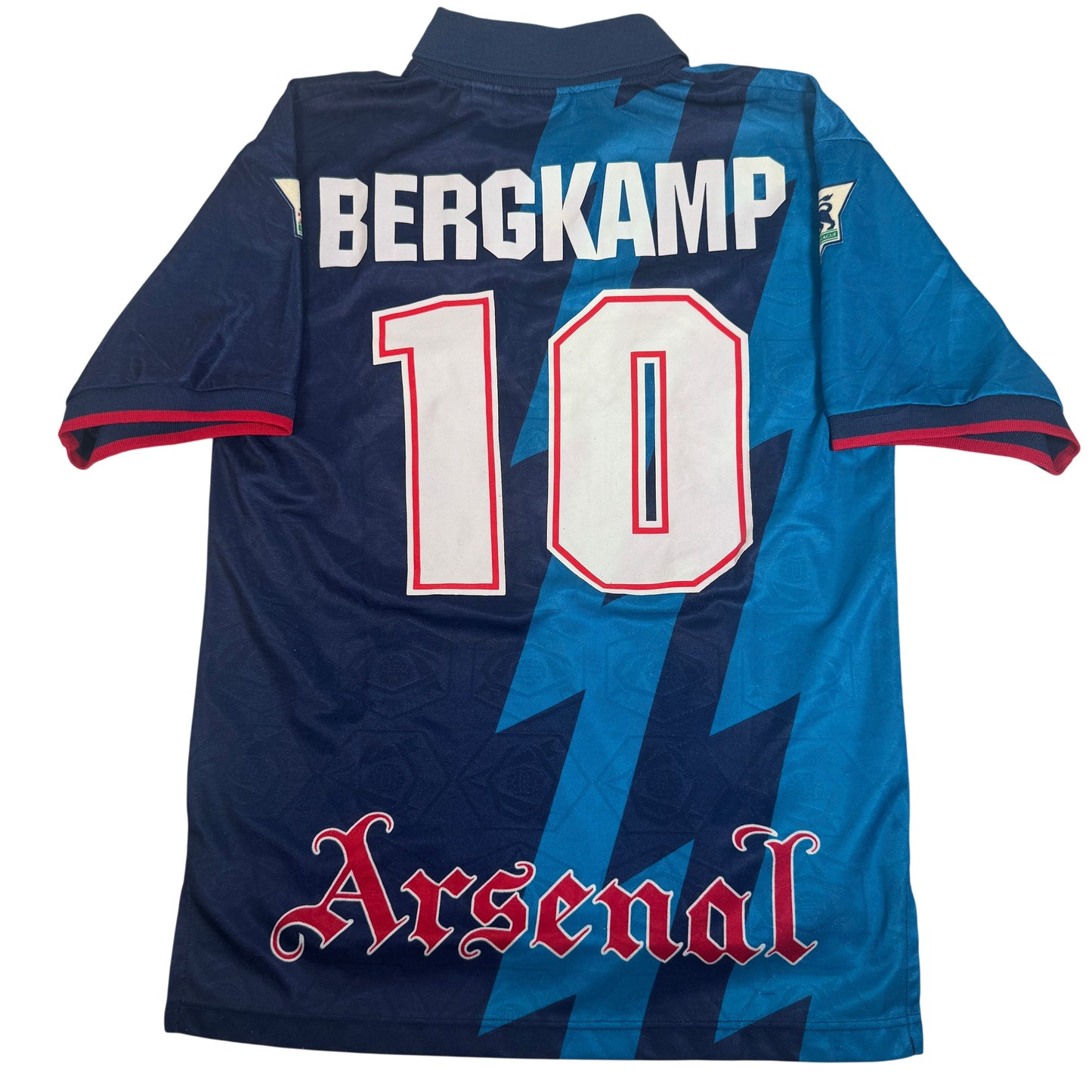 Bergkamp 10 Arsenal 1995/1996 Away Football Shirt Medium