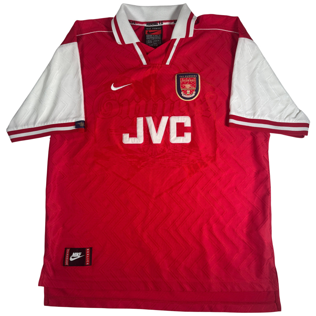 Front of Arsenal 1996/1997/1998 home football shirt, size XXL