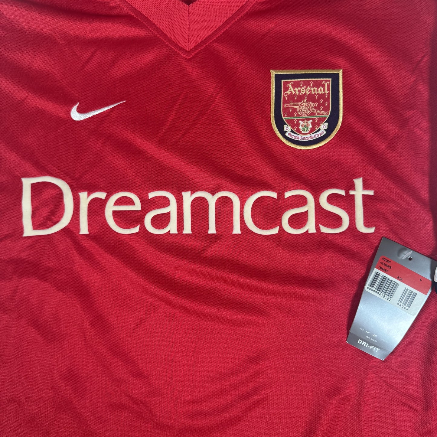 Arsenal 2000/2001/2002 Home Football Shirt Large BNWT