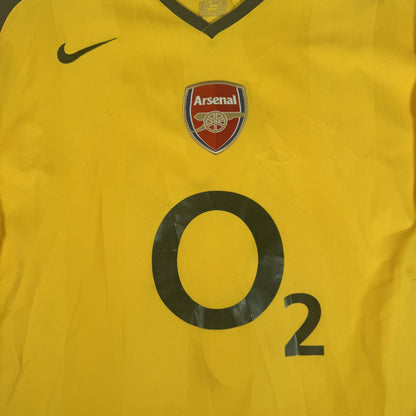 Arsenal 2005/2006 Away Football Shirt XL — front close-up