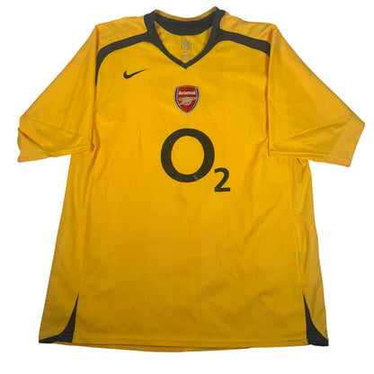 Arsenal 2005/2006 Away Football Shirt XL — full front view