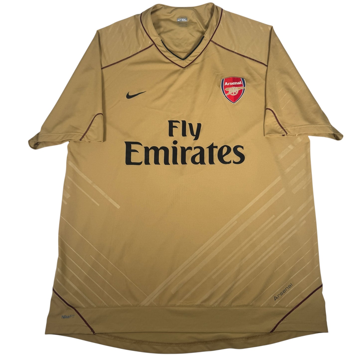 Arsenal 2007/2008 Gold Training Football Shirt 2XL – Football Shirt Kingdom