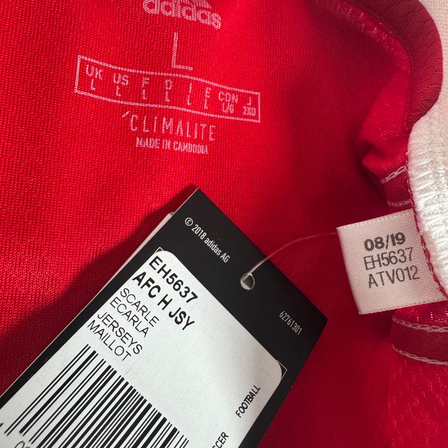 Arsenal 2019/2020 Home Football Shirt Large BNWT – Football Shirt Kingdom
