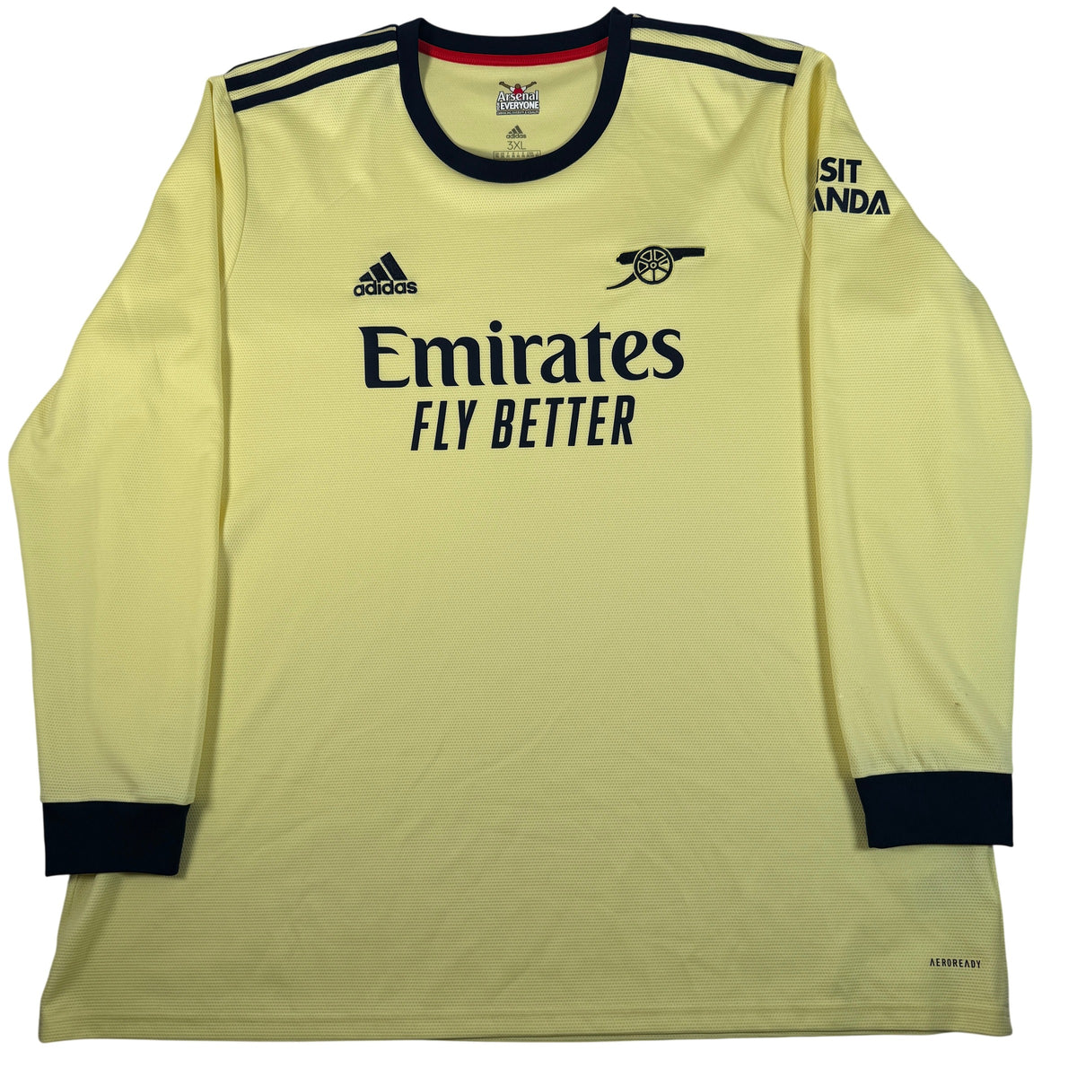 Front of Arsenal 2021/2022 away football shirt, size 3XL