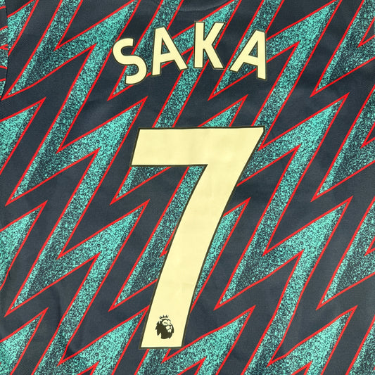 SAKA 7 Arsenal 2021/2022 Third Football Shirt Small – Football Shirt Kingdom