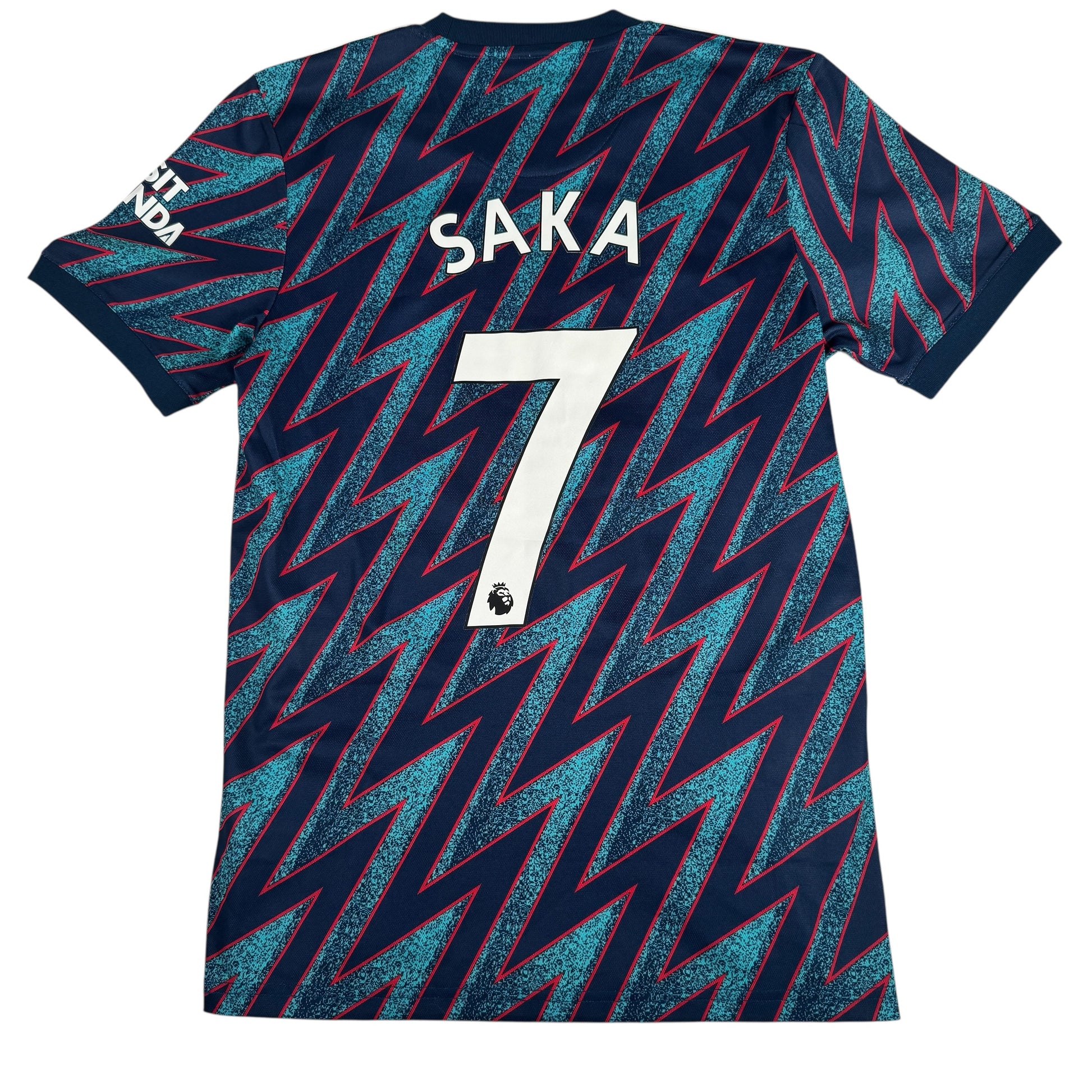 SAKA 7 Arsenal 2021/2022 Third Football Shirt Small – Football Shirt Kingdom