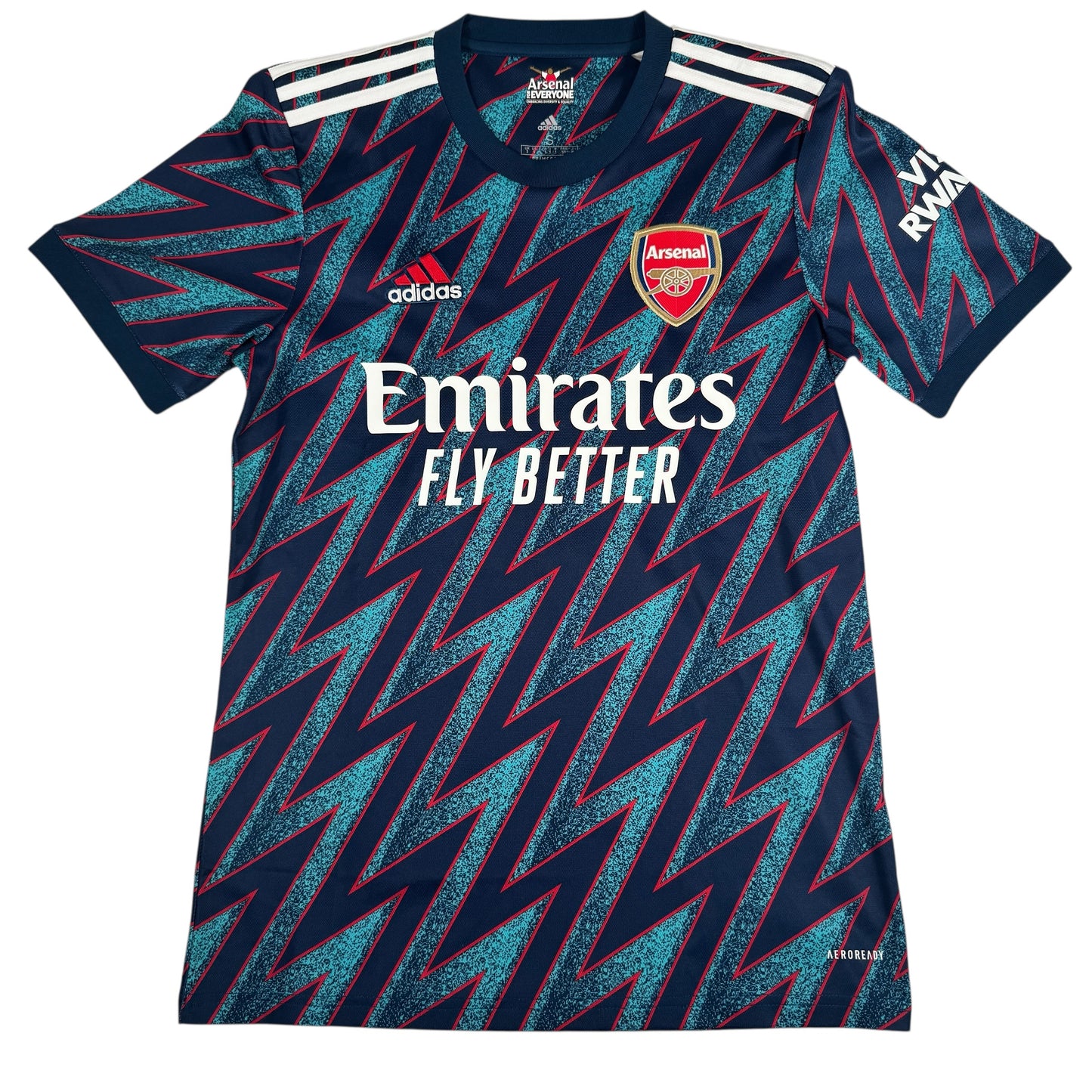 SAKA 7 Arsenal 2021/2022 Third Football Shirt Small – Football Shirt Kingdom