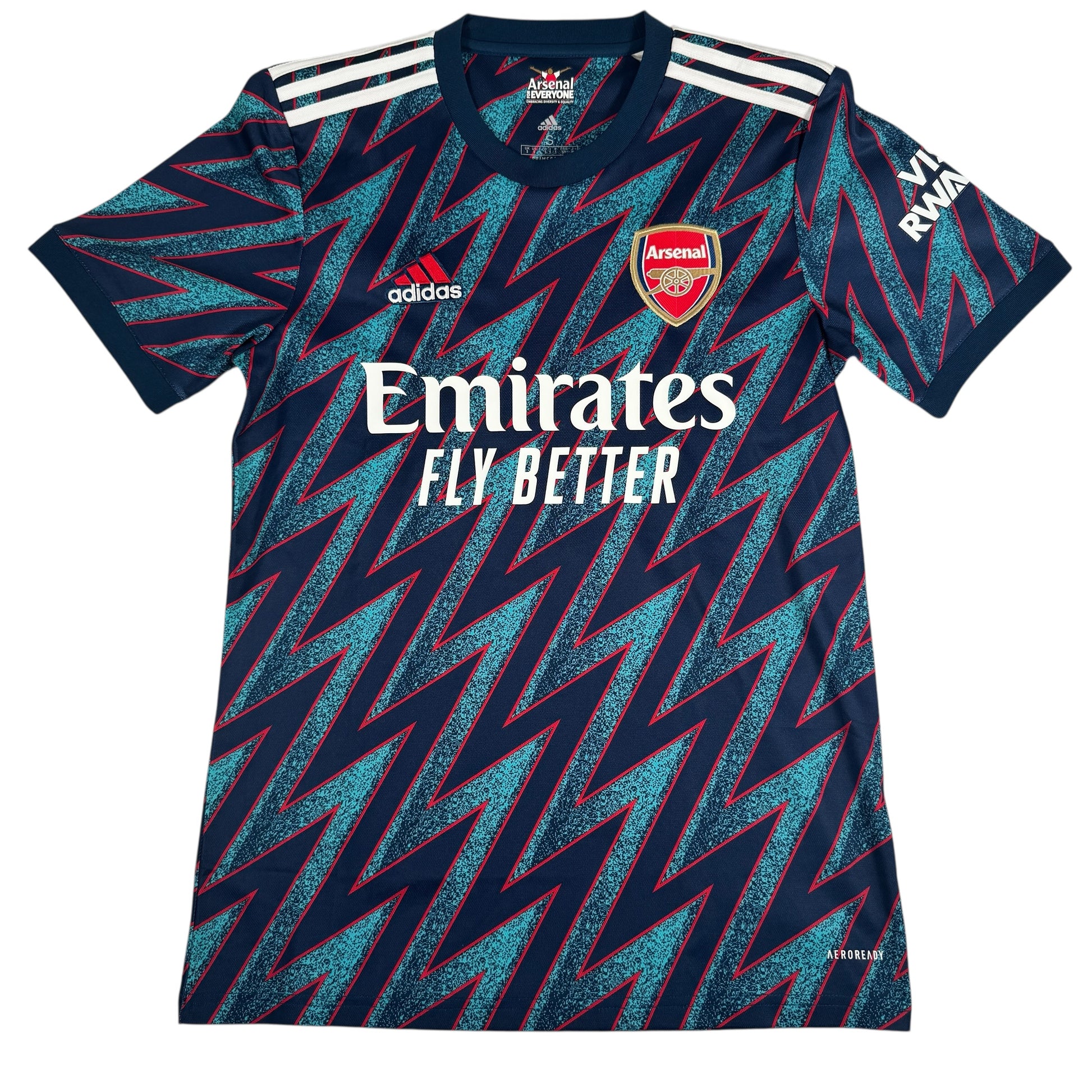SAKA 7 Arsenal 2021/2022 Third Football Shirt Small – Football Shirt Kingdom