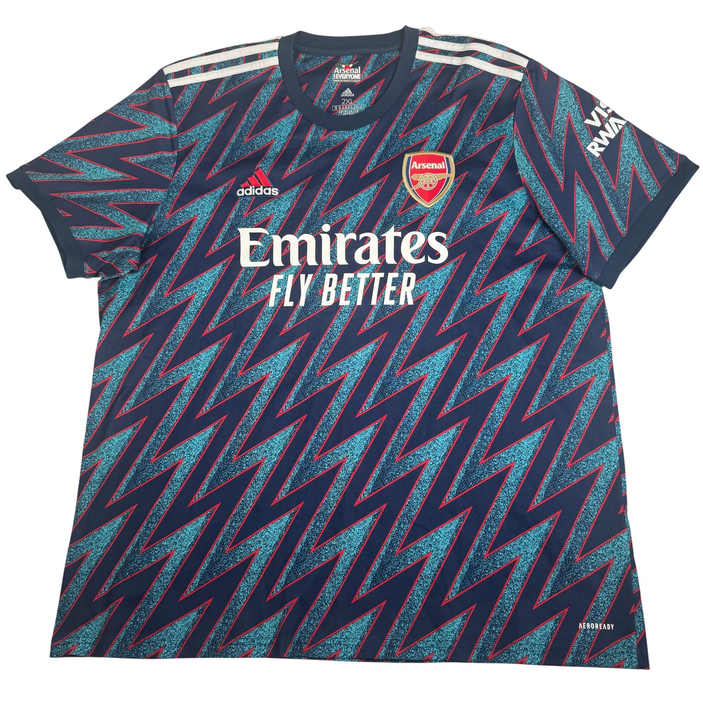 Aubameyang 14 Arsenal 2021/2022 Third Football Shirt XXL