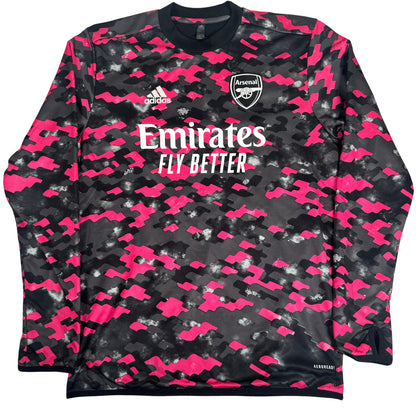 Arsenal 2021/2022 Pre-Match Training Long Sleeve Football Shirt Medium