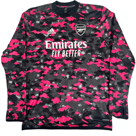 Arsenal 2021/2022 Pre-Match Training Long Sleeve Football Shirt Medium